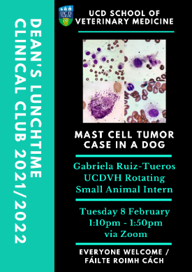 mast cell tumour image on clinical club poster